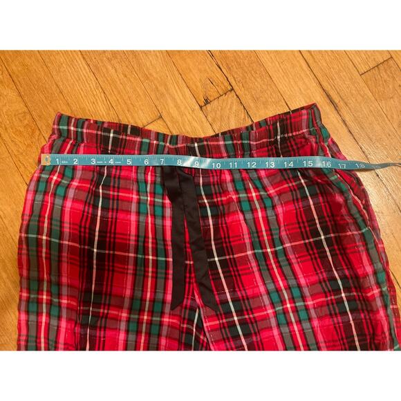 Victorias Secret Red Plaid Pajamas Pant Long Sleeve Shirt Cozy Set Womens Large - Picture 7 of 8